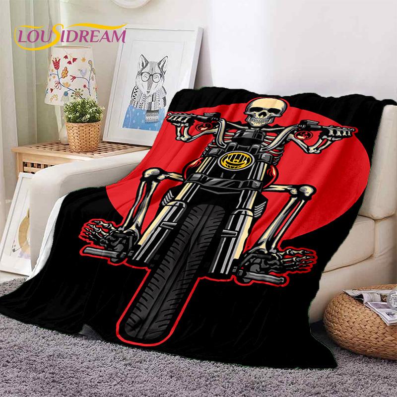 Motocross Motorcycle Soft Blankets,Keep Warm Throw Blanket Comfortable Blanket for Picnic Beds Sofa Home Bedroom Hiking Gift