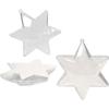 Party Decoration - Christmas Ball - Star To Decorate - 10 Cm - 5 Pcs