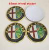 Hub Caps 4pcs 56mm 60mm 68mm ForAlfa Romeo 147 156 159 Car Wheel Hub Center Cap Emblem Badge Covers Sticker Decals Styling Acces YKLMN1