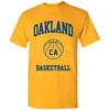 Классическая баскетбольная арка Golden State - Футболка с коротким рукавом "Спортивная гордость"
