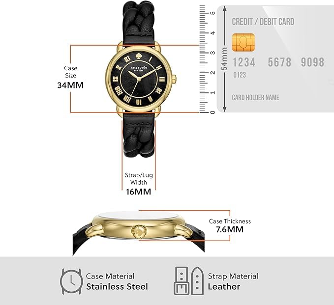[Kate Spade New York] Часы KSW1820 женские черные [Товар]