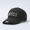 Hat Women's Baseball Cap Korean Style Versatile Trendy Sun Hat Hard Top Curved Brim Letters Embroidered Peaked Hat Men