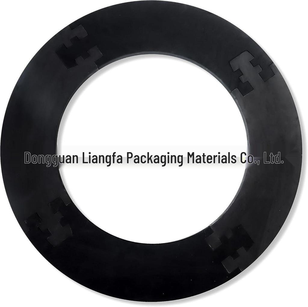 Black EVA Round Dartboard Wall Protector - Mountable, Storable, Splicable, Removable Accessory