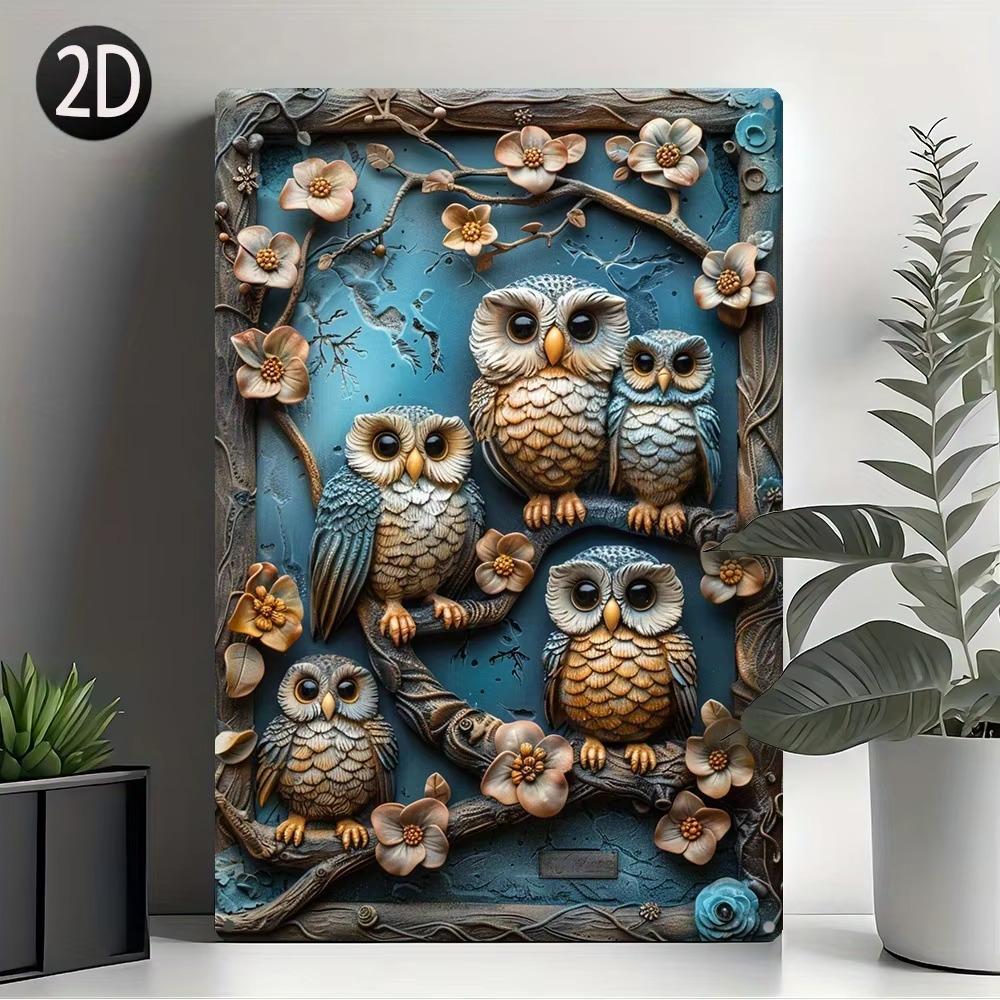 Retro Aluminum Tinplate Paintings, Coffee Shop License Plates, Round - Shaped Rural - Style Decorations for Bar Walls