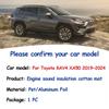 Звуковая подкладка капота двигателя автомобиля для Toyota RAV4 XA50 2019~2024, теплоизоляционный хлопковый огнестойкий чехол, внутренние детали, аксессуары