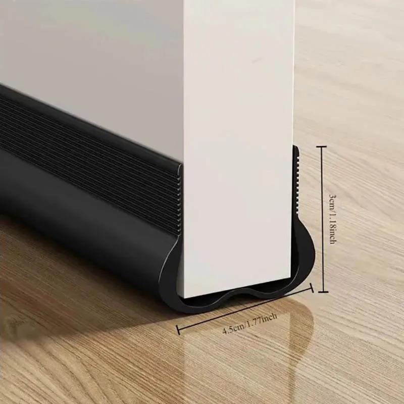PVC Adjustable Door Bottom Seal Strip Weather Strip Under Door Draft Stopper Thicker Anti-Cold Gap Blocker Sealing Weather Strip