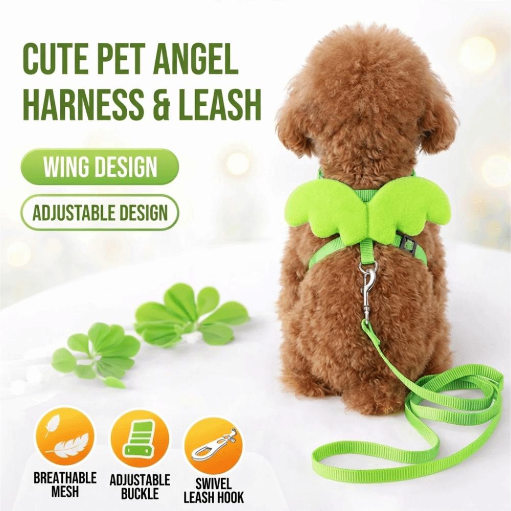120CM Puppy Leash Collar Green Pet Harness Cute Dog Cat Leashes For Pet Outdoor Walking