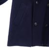 Aquascutum Wool Pea Coat 38 Navy Men's Used