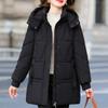 Зимнее пальто Женское с длинным рукавом Верхняя одежда с капюшоном Элегантные свободные толстые теплые женские куртки Зимние парки