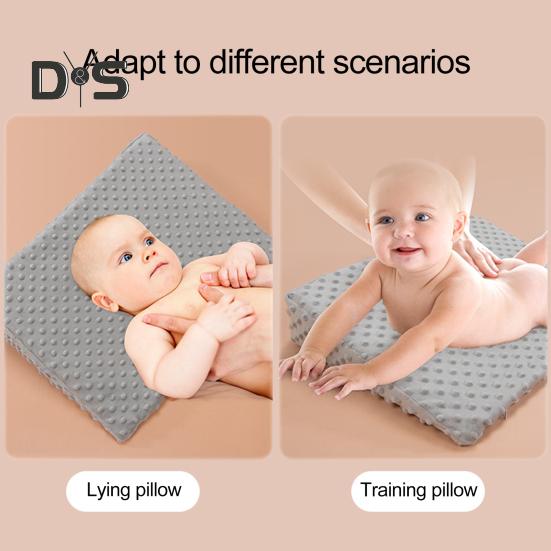 Подушка для младенцев с эффектом памяти, подушка для сна из пеноматериала, поддерживающая спину младенца со съемным чехлом для удобства кормления грудью, для ног и коленей детей