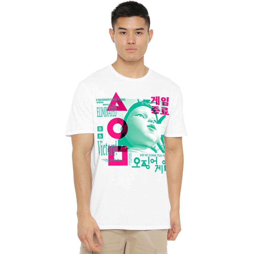 Футболка с надписью Squid Game Mens Young Hee Overlay