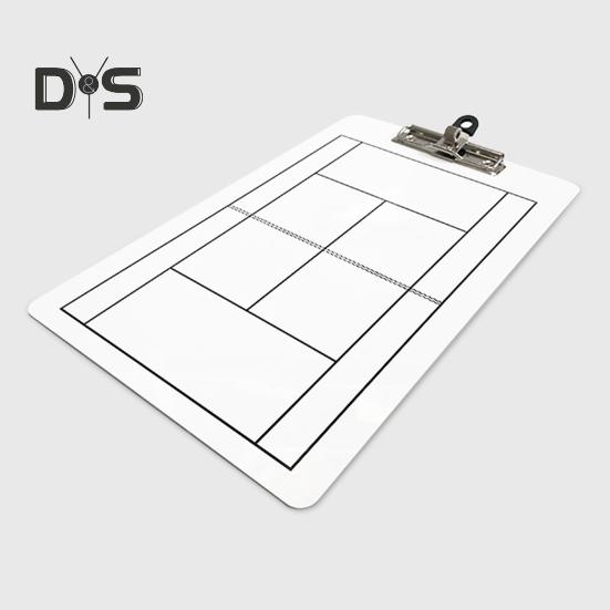 Планшет для тренировок по теннису Dry Erase, двухсторонняя теннисная тактическая белая доска с маркером для тренировок по теннису