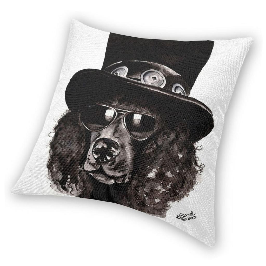 Slash Poodle Watercolor Square Pillowcase Polyester Linen Velvet Pattern Decor Throw Pillow Case Home Cushion Cover