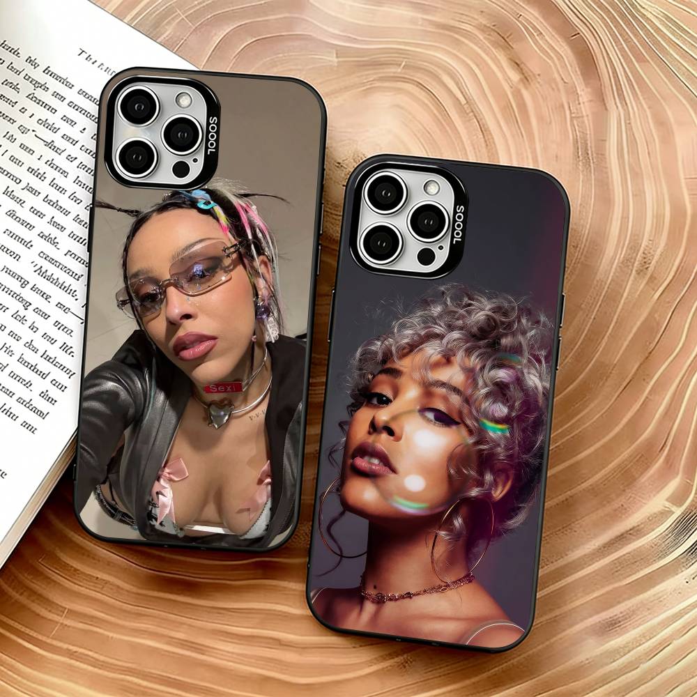 Чехол для телефона певицы Doja Cat для iPhone 17,16,15,14,13,12,11 Plus,Pro Max,XS, Цветной Серебристый Черный Чехол