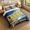 Bedding Set 1 Duvet Cover 2 Pillowcases Leeds Rhinos Print Soft Bed Linen Bedroom Decor
