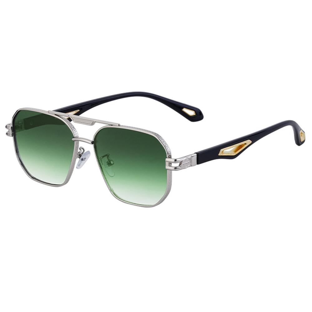 Новые винтажные квадратные солнцезащитные очки-гогглы для мужчин и женщин, модные, классические, с двойной переносицей, с градиентными линзами, ретро-дизайнерские, для улицы, с защитой от УФ-лучей