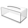 Portable Acrylic Transparent Napkin Dispenser Office Paper Holder Tissue Box Storage Case