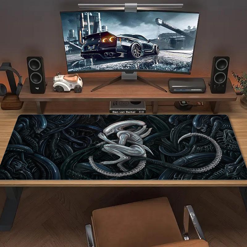 Alien Hunter Lace Solid Color Mouse Pad Large Gaming Table Cushion Non-slip Laptop Tablet Big Mousepad XXL Mat Mini PC Playmat With Lock edge