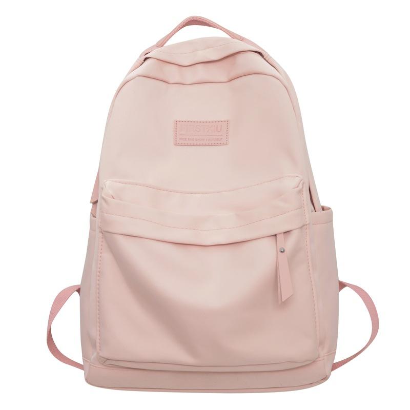 Рюкзак для кампуса, женский однотонный школьный рюкзак большой емкости для учащихся средней школы