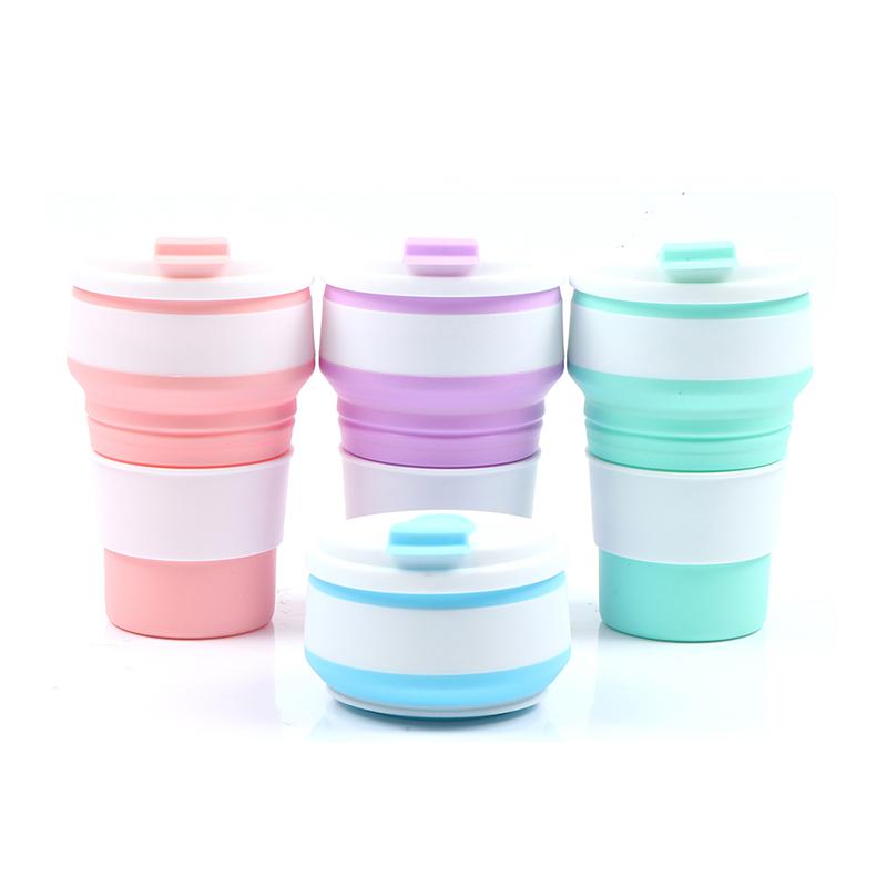 Кофейные кружки, складной силикон для путешествий, кемпинга, пешего туризма, пикника