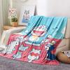 Doraemon4 Flannel Blanket, High quality Comfortable for All Seasons, Home Decor, Warmth and Comfort