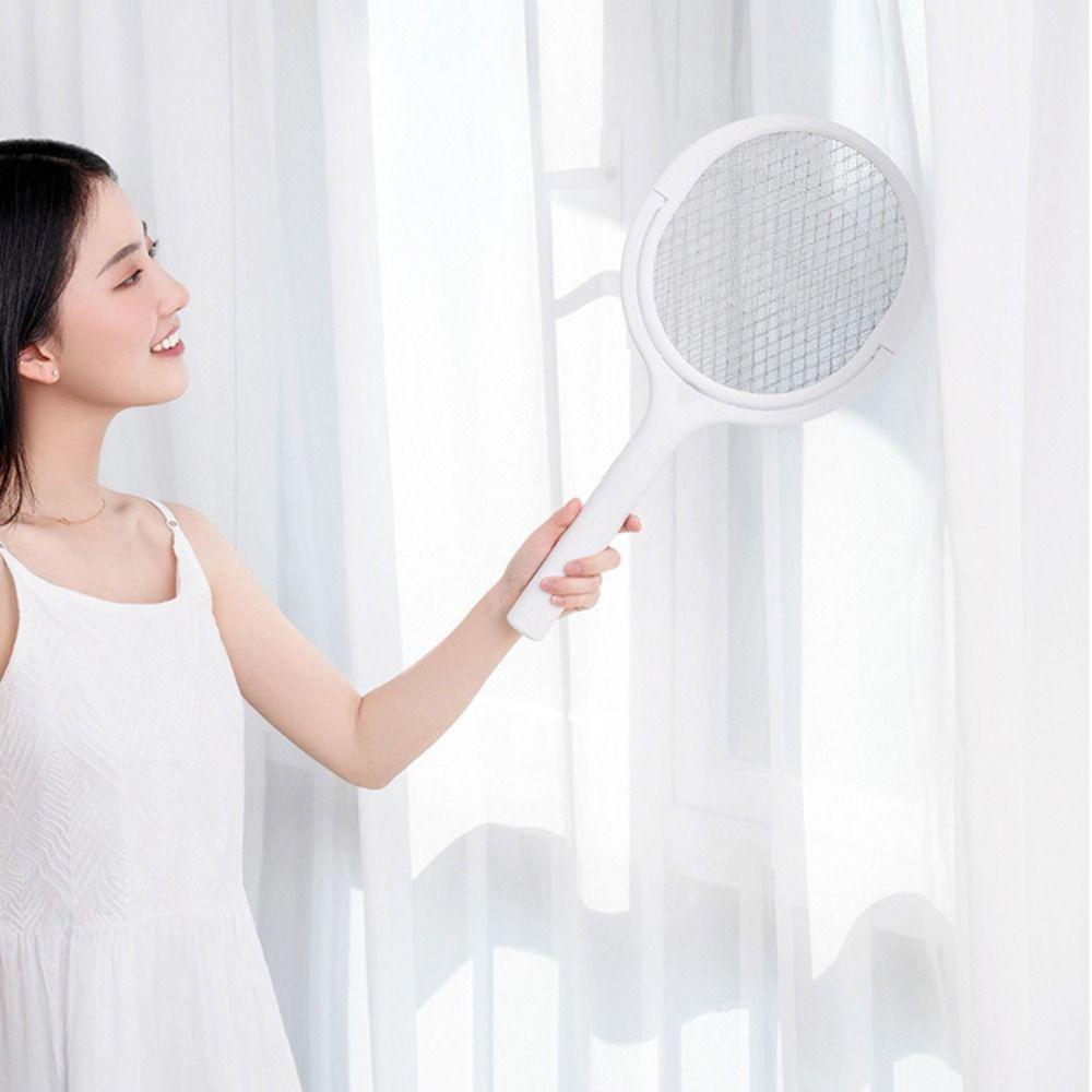 Перезаряжаемая мухобойка с регулировкой угла наклона, лампа-убийца комаров, ракетка для спальни