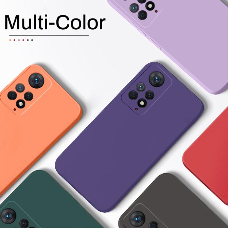 Жидкий силиконовый мягкий чехол для телефона TPU для Xiaomi 14T 13T Pro Poco X6 Redmi Note 13 Pro 12 Pro 11 противоударный матовый бампер