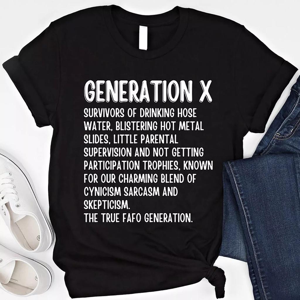 Generation X Shirt Gen X Raised On Hose Water & Neglect Shirt Funny Gen X Sweats