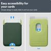 Caseology MagSafe Compatible Card Case with Vegan Premium Slim Compatible with iPhone iPhone and iPhone 13 Nano Pop Avo Green Built-in Magnet,