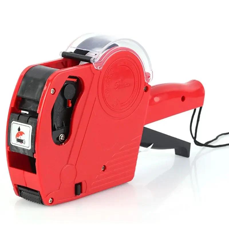 8 Digits Digital Tag Gun Handheld Price Label Gun + 1 Lines Labels +1 Ink 5500 Price Tag Marker Machine Labeler Labeller Sticker