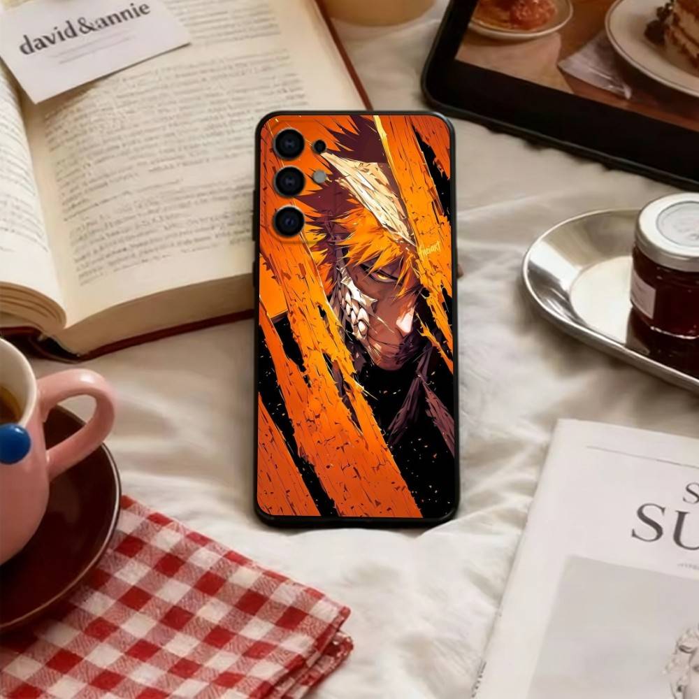 Bleach Phone Case Soft black For Samsung S25,S24,S21,S22,S23,S30,Ultra,S20,Plus,Fe,Lite