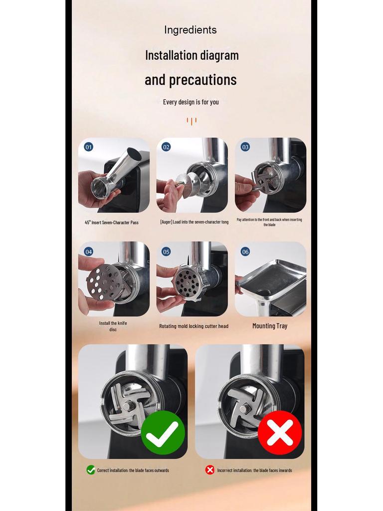 220 В Среднеазиатский Европейский стандарт 2-в-1 электрическая мясорубка и мясорубка