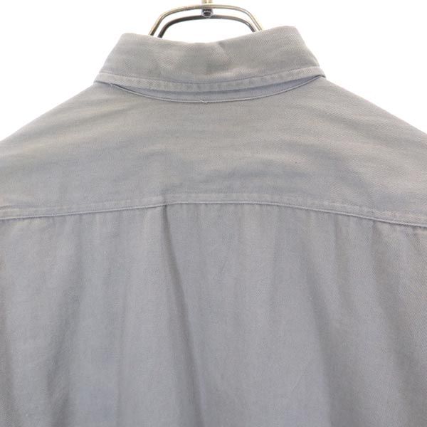 BIG MAC 60-е годы винтажная вышивка логотипа Рубашка с длинным рукавом M серый Мужская Б/У