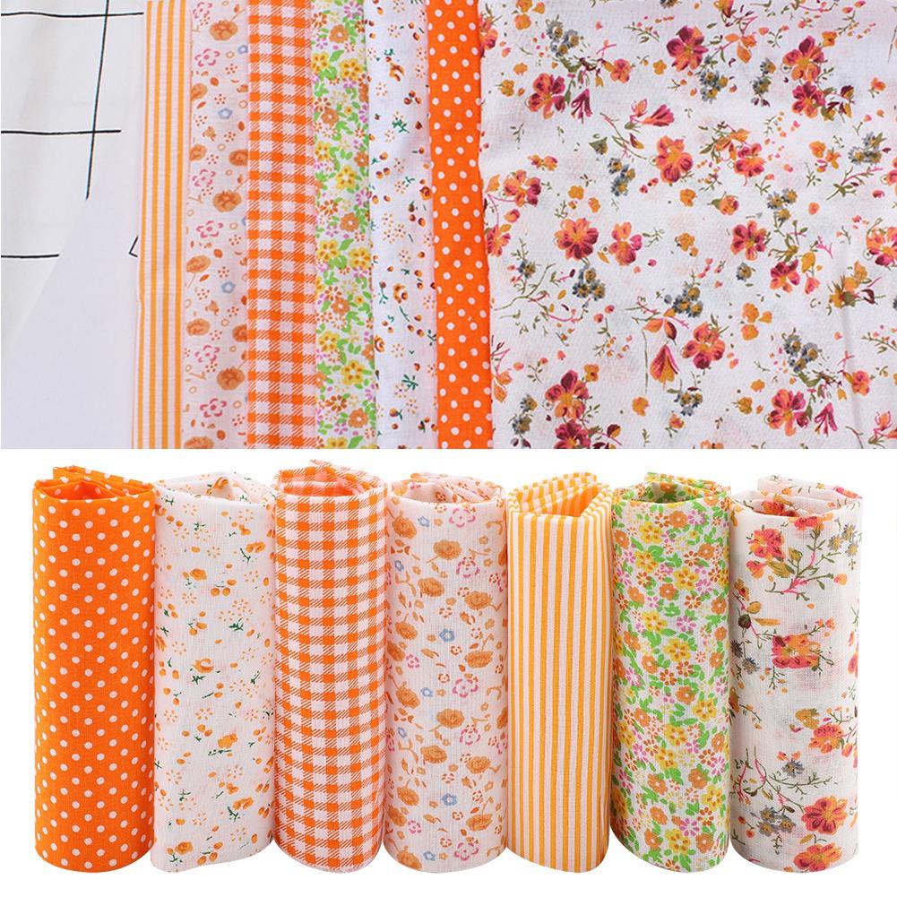 7 шт. 50*50 см Хлопковая ткань Сделай сам Ассорти Квадраты Предварительно нарезанные Комплект для постельного белья Четверти Пучок 3#