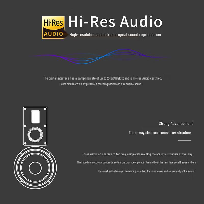Активная полочная Hi-Fi акустическая система HiVi M500, 2.0, с китайской вилкой (адаптер в комплекте)