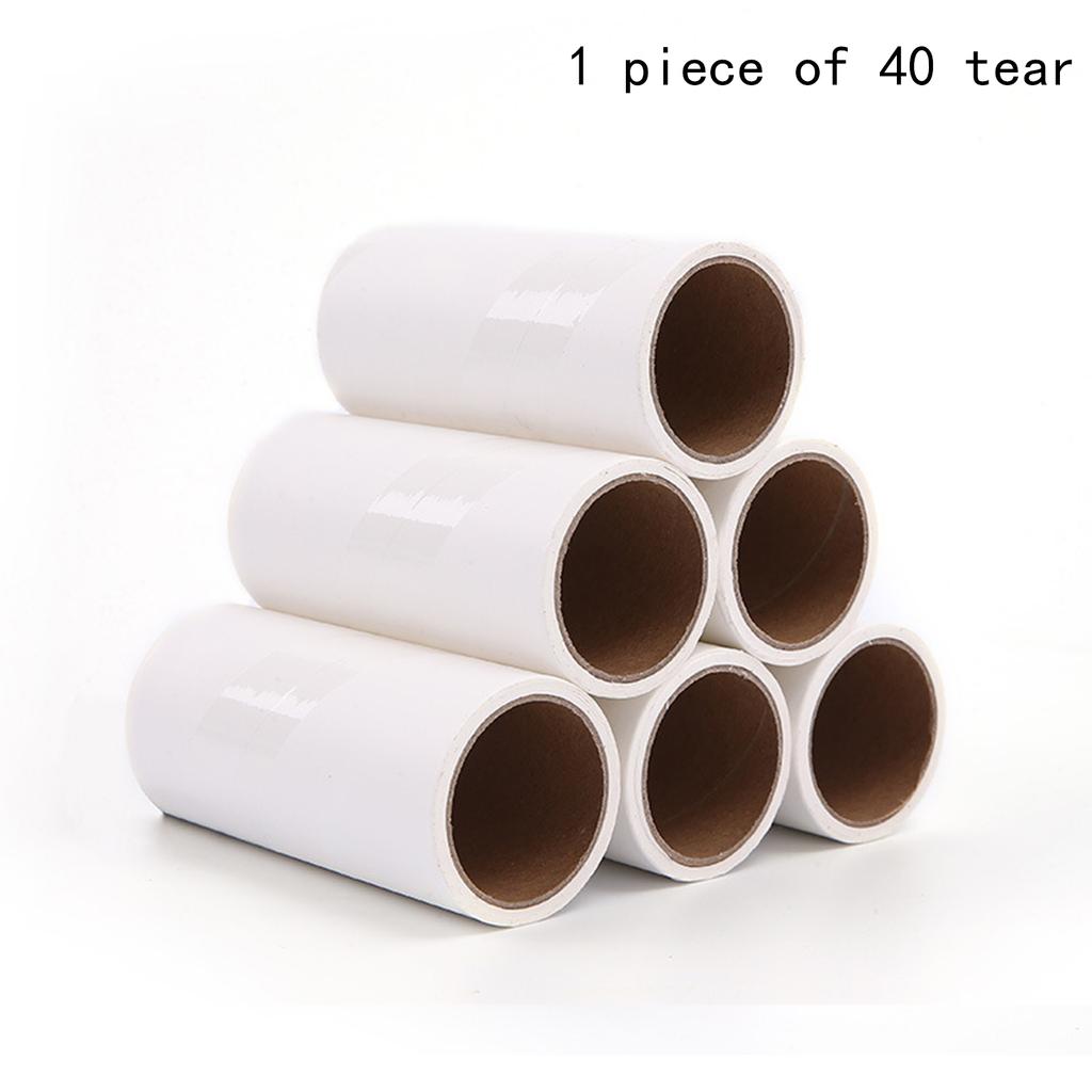 New Tearable Roll Paper Sticky Roller Brush Pet Hair Remover Clothes Carpet Cleaning Brush Plush Razor Household Cleaning Tool