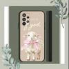 Чехол для телефона Wildflower New Strawberry Lamb для Samsung S25, S24, S21, S22, S23, S30, Ultra, S20, Plus, Fe, Lite, 5G Черный
