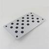 Universal Aluminum Alloy Car Non-slip Rubber Heel Plate Pedal Carpet Floor Mat