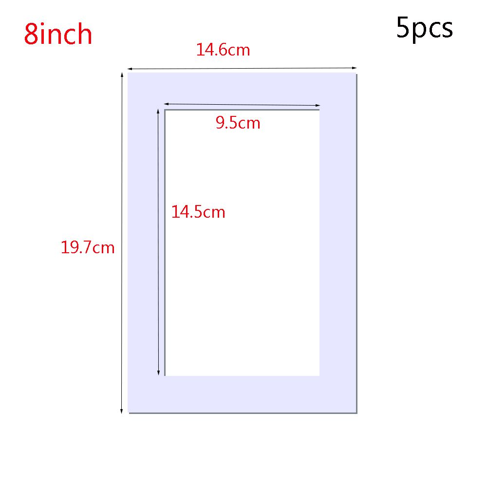 5 шт./лот Семейная мода Искусство Винтажные картонные фоторамки Паспарту для фотографий
