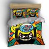 Black cat and mouse in fishbowl artwork Print Bedding Set 1 Duvet Cover 2 Pillowcases for Adult and Children Luxury Gift