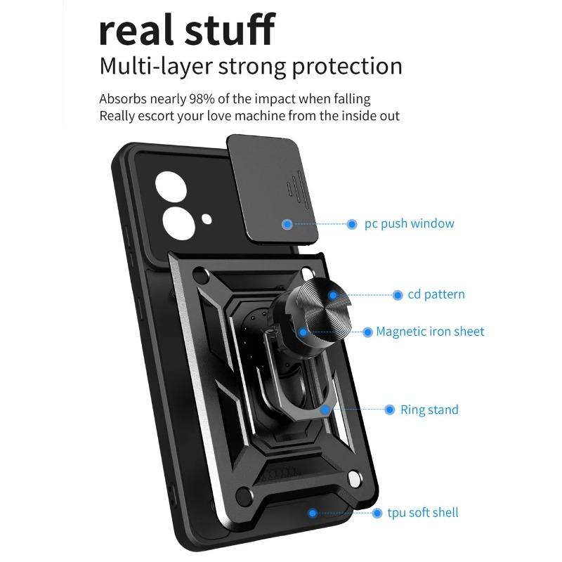 Защитный чехол для камеры для Moto G84 G54 G14 E13 G73 G53 G13 G23 E22 G62 G32 G22 G52 G60 G30 G10 G51 G9 Play E7 + гибридный кольцевой чехол