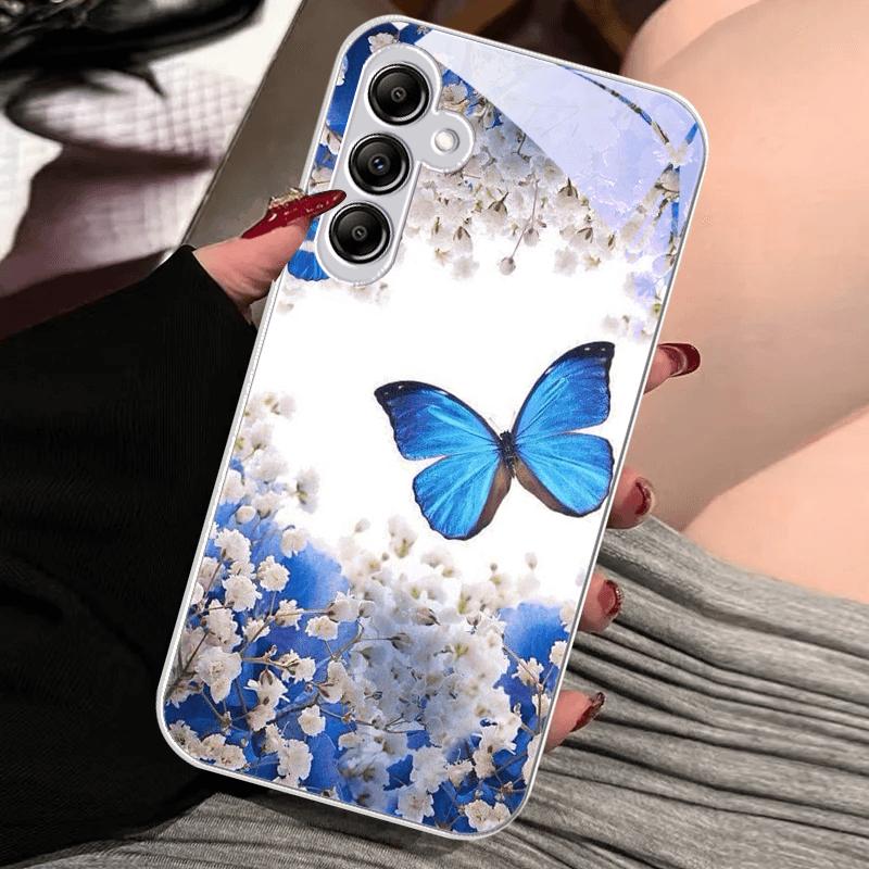 Для Samsung A70 A70s A71 A72 A73 Модный Новый Чехол Для Galaxy A50 A50S A51 A52 A52S A53 A54 A55 A56 ПК Закаленное Стекло Чехол для Телефона