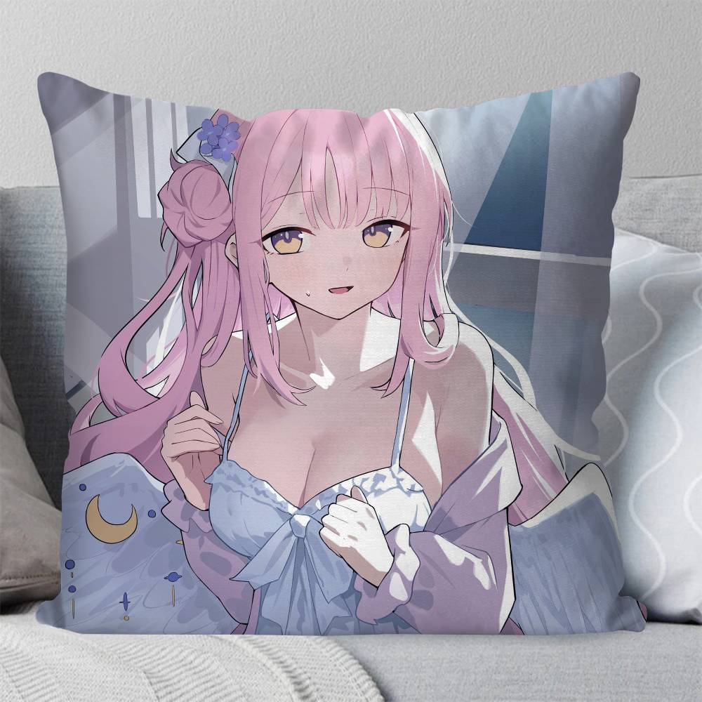 Misono Mika Anime Bblue Archive Pillow Case Fashion Square Pillowcase Bedroom Sofa Room Ins Decoration Leisure