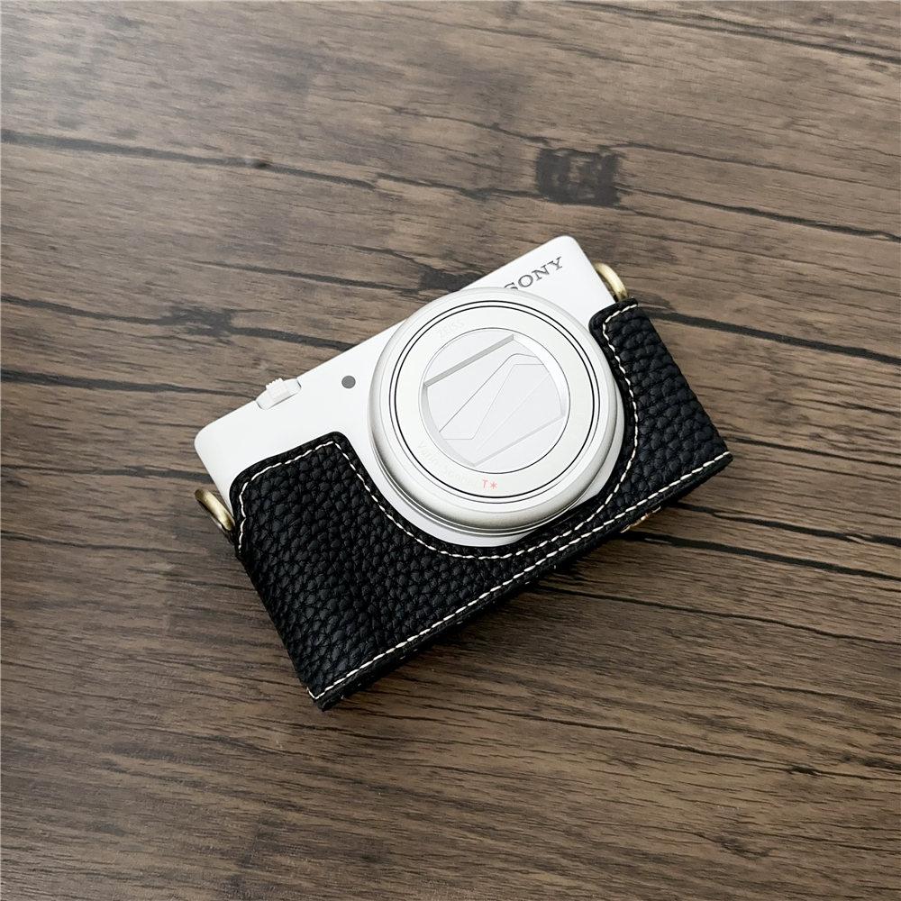 Чехол-половина из искусственной кожи ручной работы для камеры Sony ZV1F ZV-1F ZV-1M2 ZV1M2 с открывающимся снизу чехлом для корпуса