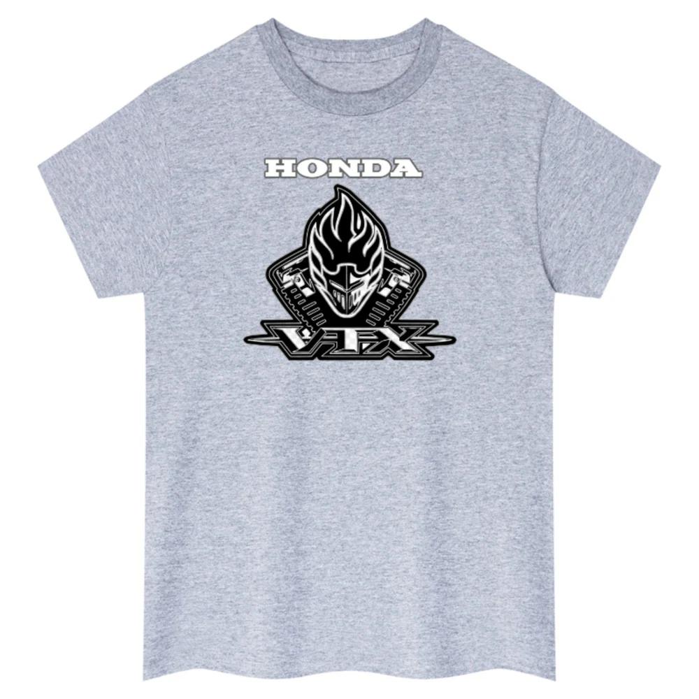 Летняя новая хлопковая футболка Honda для мужчин и женщин с логотипом Honda VTX, с коротким рукавом, для весны, осени, Y2k, мотоциклетный, велосипедный топ