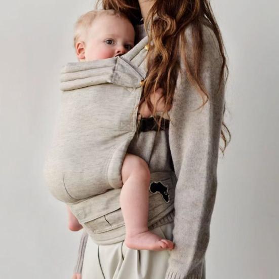 Слинг-кенгуру с поясным стульчиком, смесь льна и хлопка, ремень для кормления, 7-45 фунтов, регулируемый, ношение спереди и сзади, корзина для коляски, аксессуары