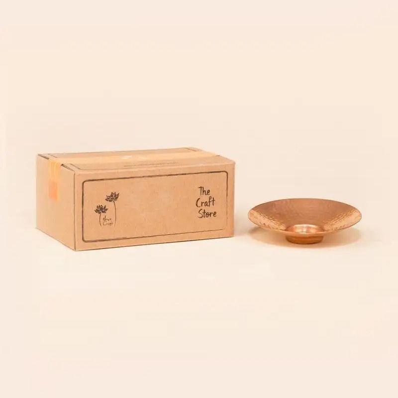 Медный подсвечник, Copper Tea Light Holder,  Isha Life