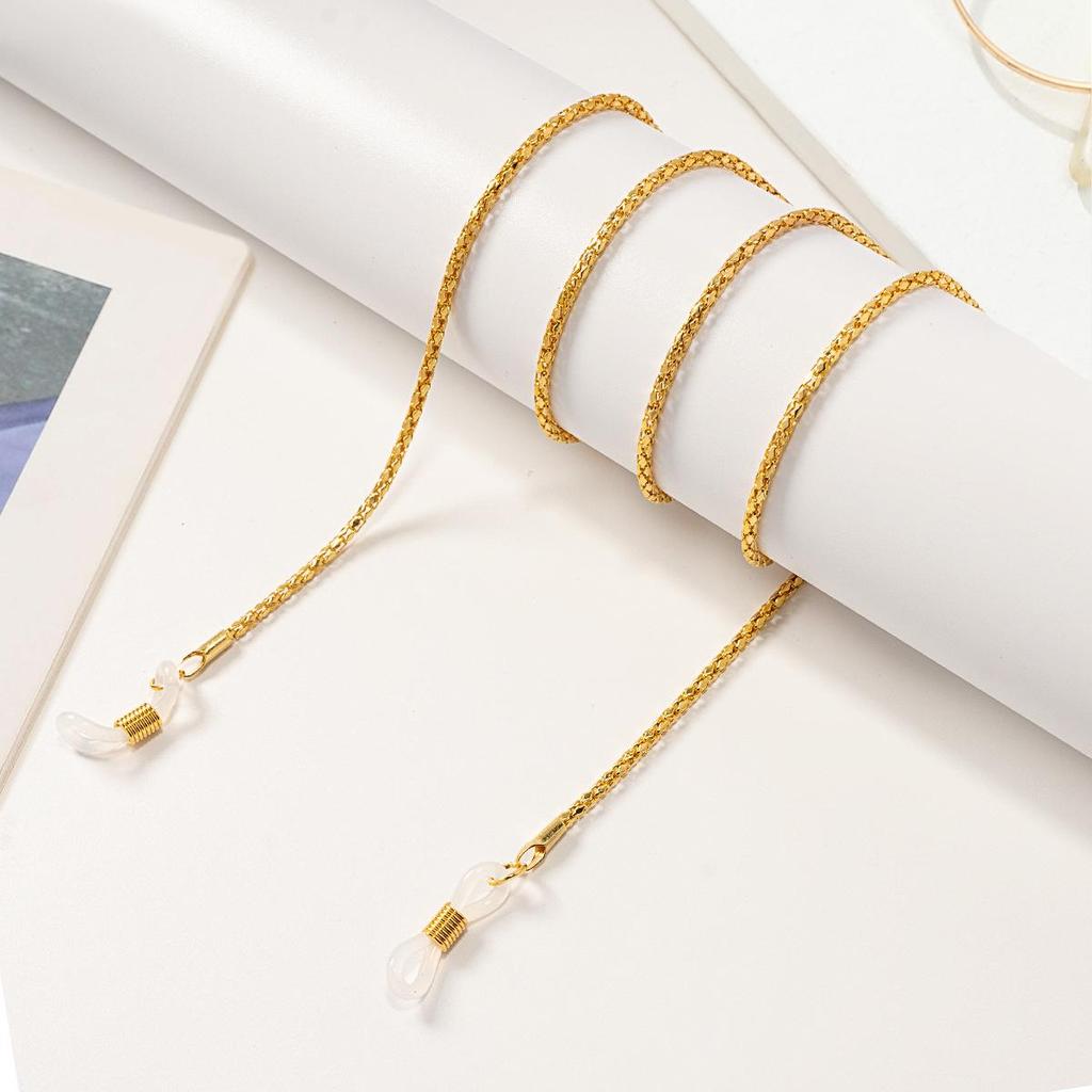 Женский ретро цепочка с бриллиантами шнурок для очков - Модный аксессуар в стиле инфлюенсера