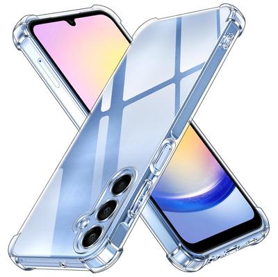 Противоударный силиконовый чехол для Samsung Galaxy A05 A05S A15 A25 A35 A55 прозрачный мягкий ультратонкий чехол