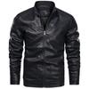 Men's Spring and Autumn New Leather Jacket Men's PU Leather Baseball Collar Youth Locomotive Leather Jacket Men's Jacket